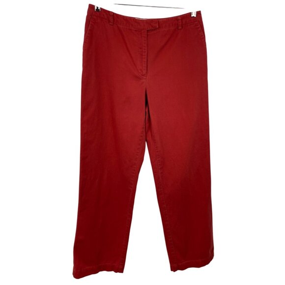 Evan Picone Orange Stretch Twill Pants Womens Size 10 *Flaw - Picture 2 of 9